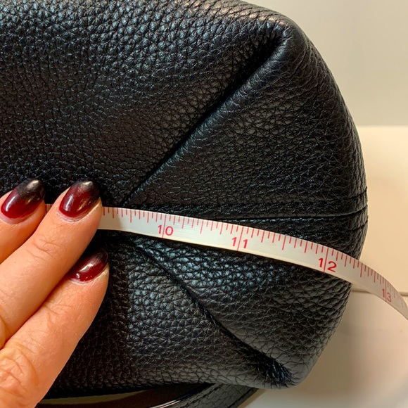 Michael Kors Black Leather Satchel with long strap - Picture 12 of 15